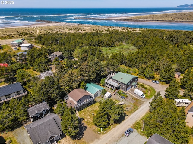 26750 David Ave, Rockaway Beach, OR 97136 - bird's eye view of waterfront with a beach