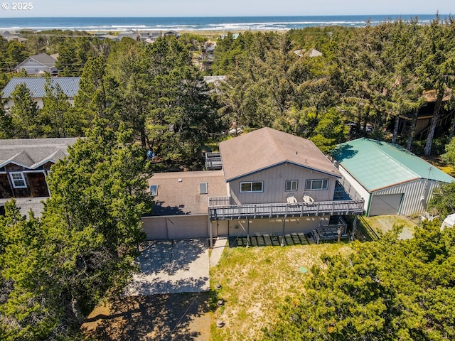 26750 David Ave, Rockaway Beach, OR 97136 - aerial view of property and surrounding area with a nearby body of water