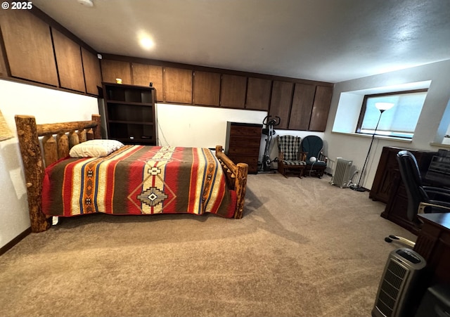 87 Adams Loop Rd, Goldendale, WA 98620 - bedroom featuring light colored carpet and radiator heating unit