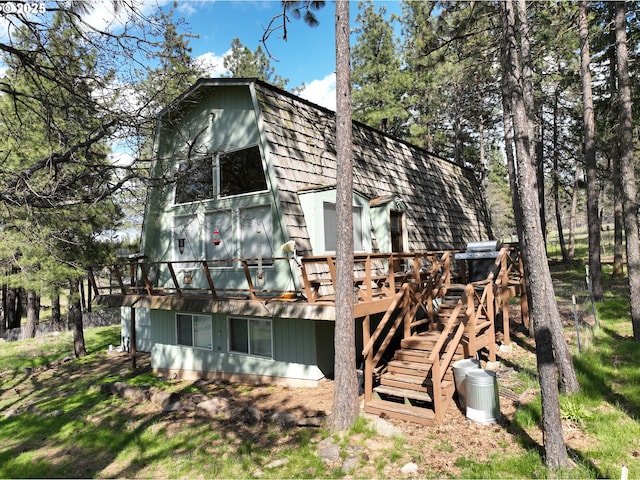 87 Adams Loop Rd, Goldendale, WA 98620 - rear view of property featuring a deck