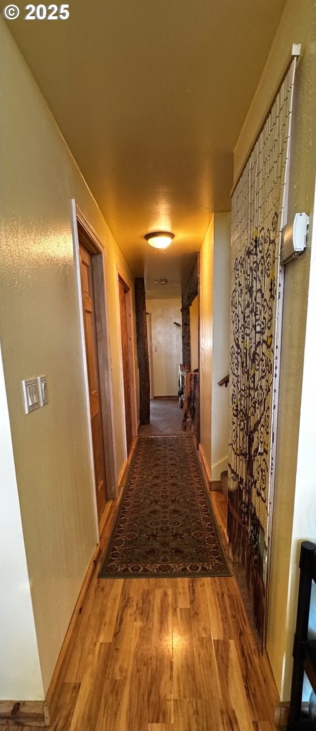 87 Adams Loop Rd, Goldendale, WA 98620 - hall with wood finished floors