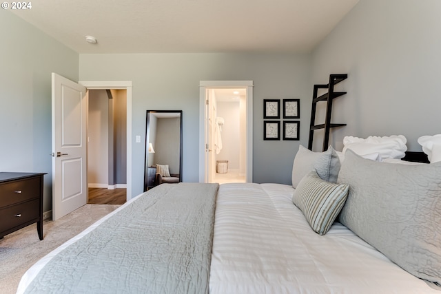 bedroom with connected bathroom
