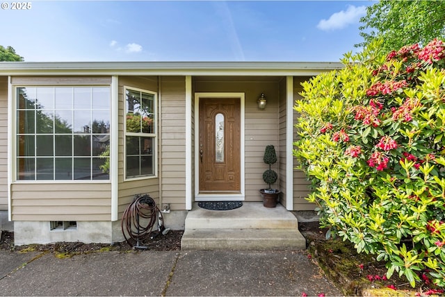 view of entrance to property
