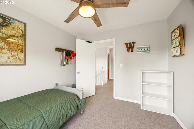 8967 SW Leslie St, Portland, OR 97223 - bedroom featuring carpet floors, baseboards, and a ceiling fan