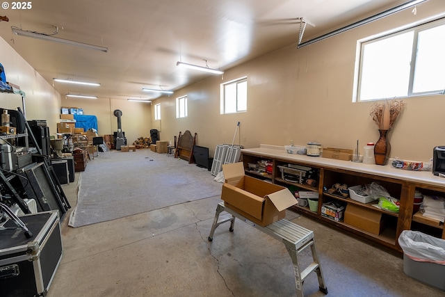 view of basement