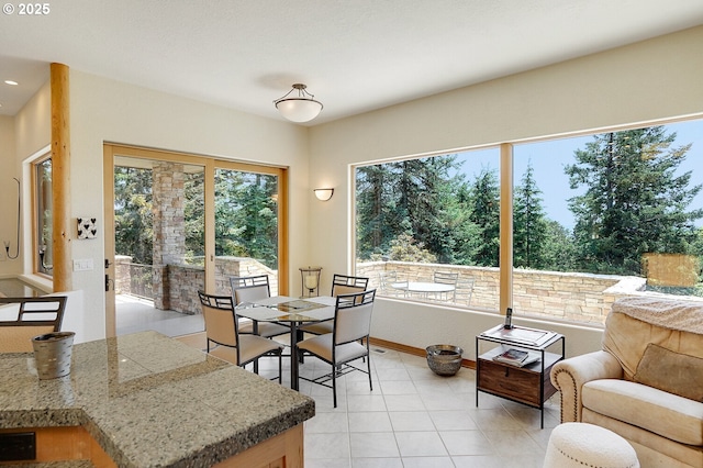 view of dining room