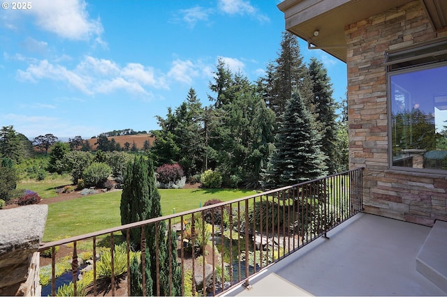view of balcony