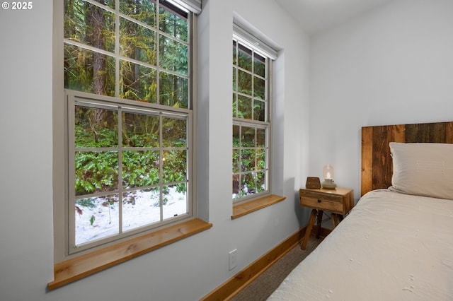 bedroom featuring baseboards