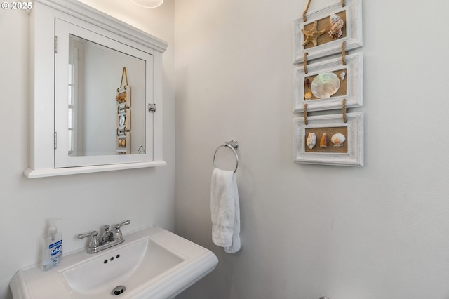 bathroom with a sink