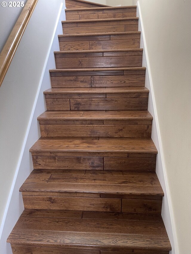 view of stairway