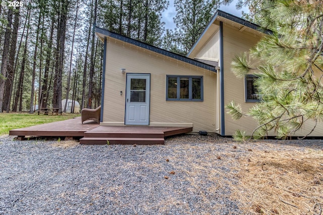 16811 Covina Rd, Bend, OR 97707 - view of front facade with a deck