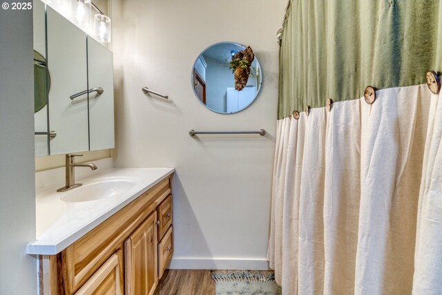 16811 Covina Rd, Bend, OR 97707 - bathroom with vanity and wood finished floors