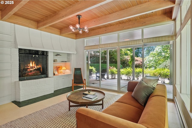 6151 SW Mill St, Portland, OR 97221 - community lobby with a wood ceiling with exposed beams