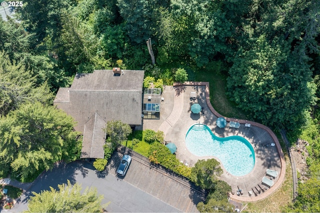 7508 SW Barnes Rd Unit A, Portland, OR 97225 - aerial view of a pool area