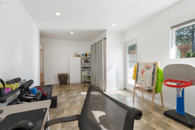65 SW Frenwood Way, Beaverton, OR 97005 - workout area featuring recessed lighting and baseboards