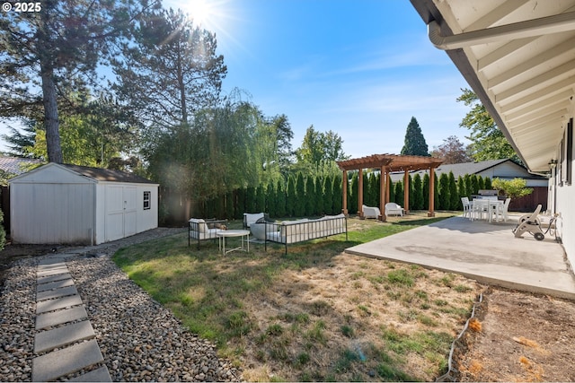 65 SW Frenwood Way, Beaverton, OR 97005 - view of yard featuring a pergola and a patio area