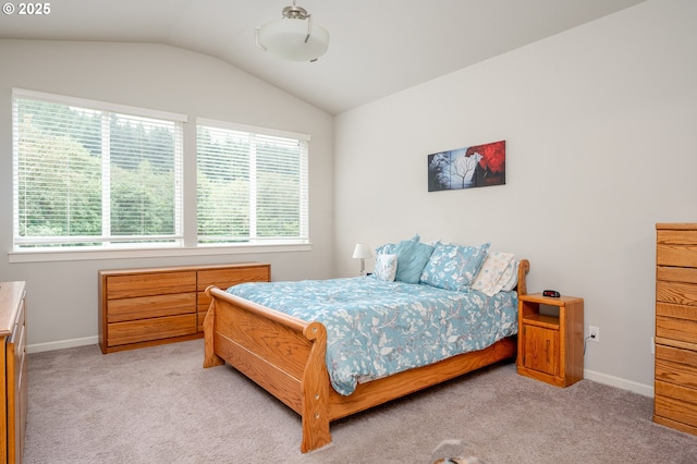 2314 SW 43rd St, Gresham, OR 97080 - bedroom featuring multiple windows, light colored carpet, and vaulted ceiling