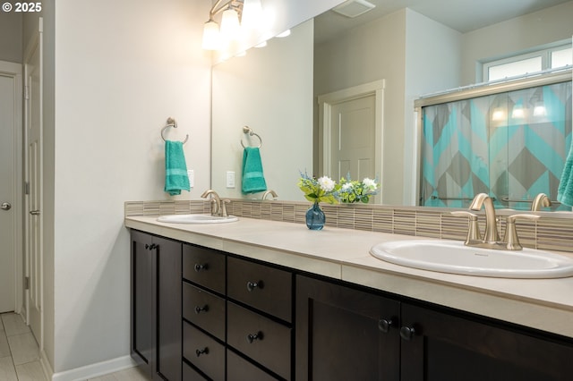 2314 SW 43rd St, Gresham, OR 97080 - bathroom featuring double vanity and a stall shower