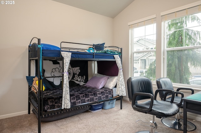 2314 SW 43rd St, Gresham, OR 97080 - bedroom with lofted ceiling and carpet