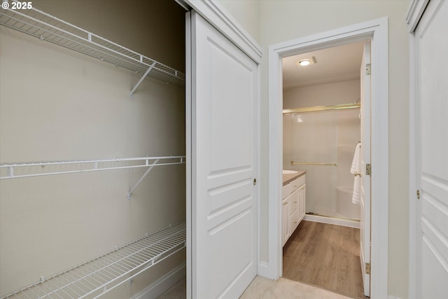 view of closet