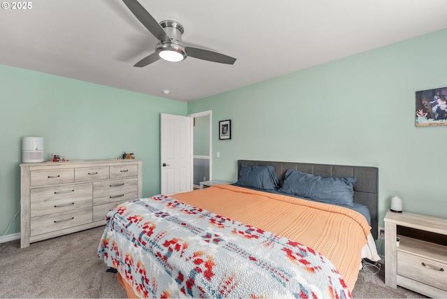 292 Jamie Loop, Roseburg, OR 97471 - bedroom with carpet floors, a ceiling fan, and baseboards