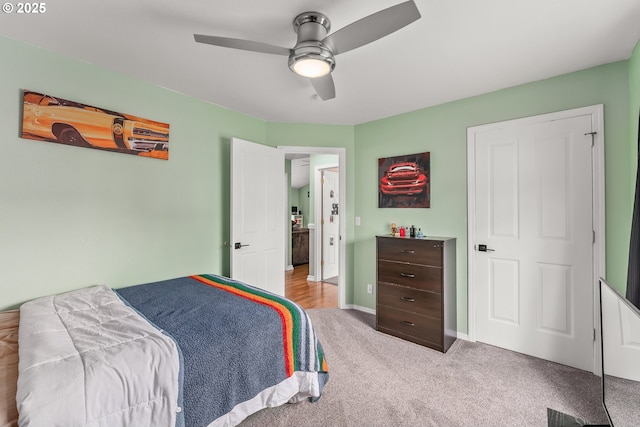 292 Jamie Loop, Roseburg, OR 97471 - carpeted bedroom with baseboards and ceiling fan