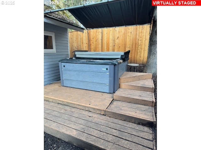 2703 Moon Mountain Dr, Eugene, OR 97403 - view of wooden terrace