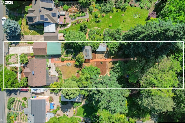 4650 NE Simpson St, Portland, OR 97218 - aerial view of property's location featuring property parcel outlined