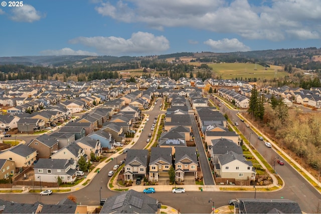 birds eye view of property featuring a residential view