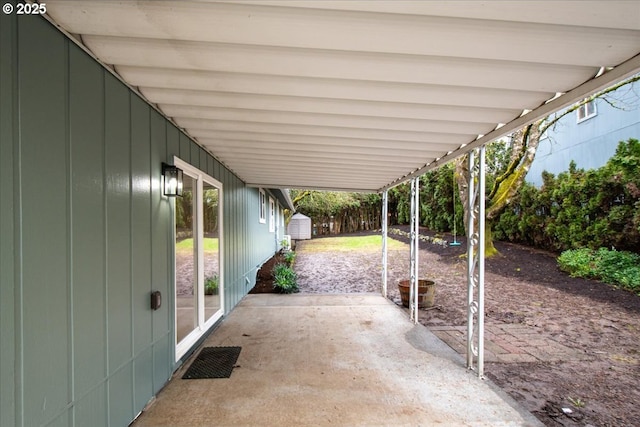 view of patio with visible vents