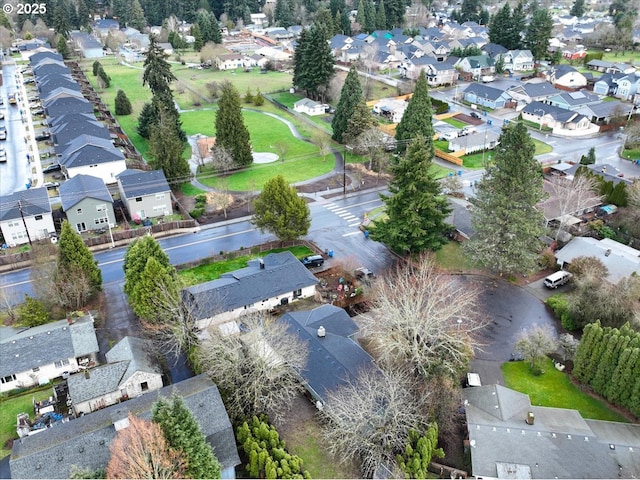 drone / aerial view with a residential view