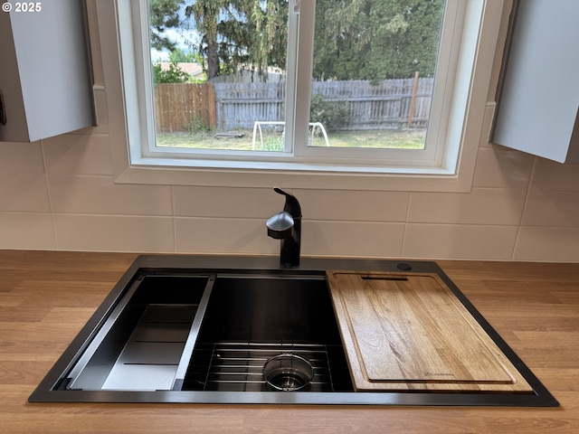 807 Glover St, Goldendale, WA 98620 - kitchen view of a sink and decorative backsplash