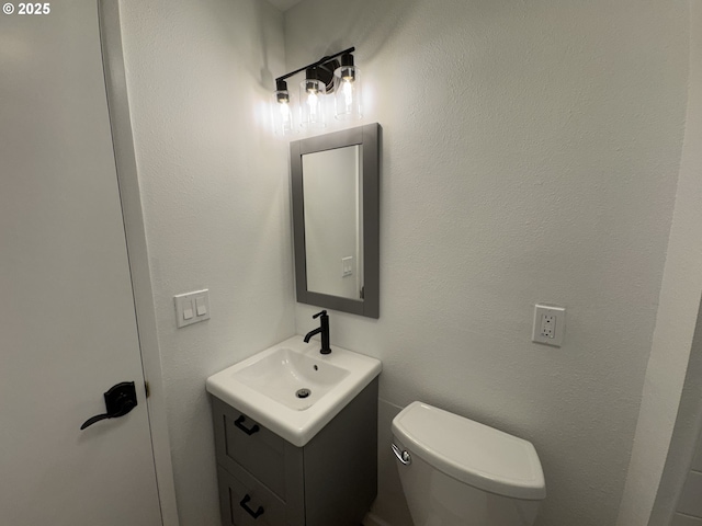 807 Glover St, Goldendale, WA 98620 - half bathroom with vanity and toilet