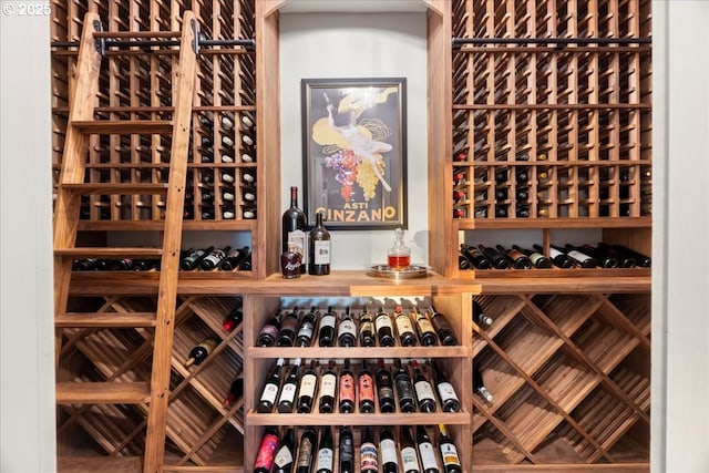 view of wine room