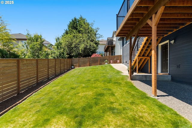 15708 SE Bybee Dr, Portland, OR 97236 - fenced backyard featuring stairway