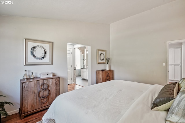 209 Mcnary Estates Dr N, Keizer, OR 97303 - bedroom featuring wood finished floors and connected bathroom