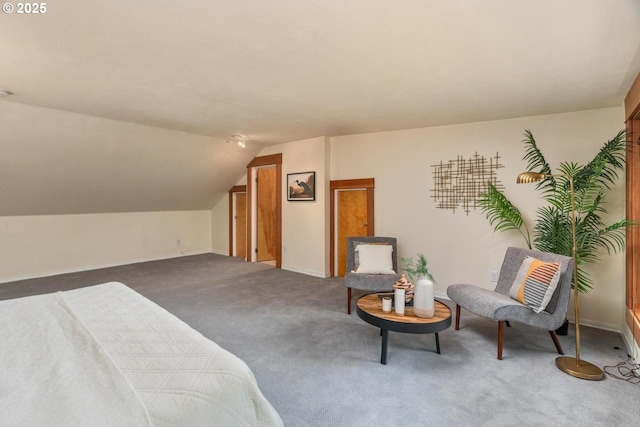 2522 NE 50th Ave, Portland, OR 97213 - carpeted bedroom featuring lofted ceiling and baseboards