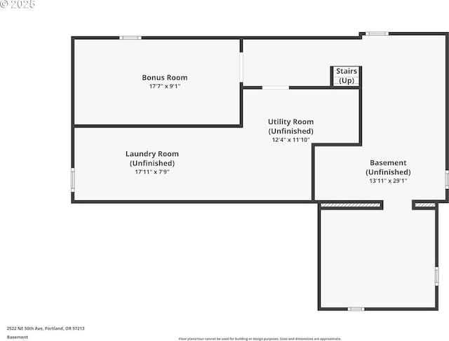 2522 NE 50th Ave, Portland, OR 97213 - home floor plan