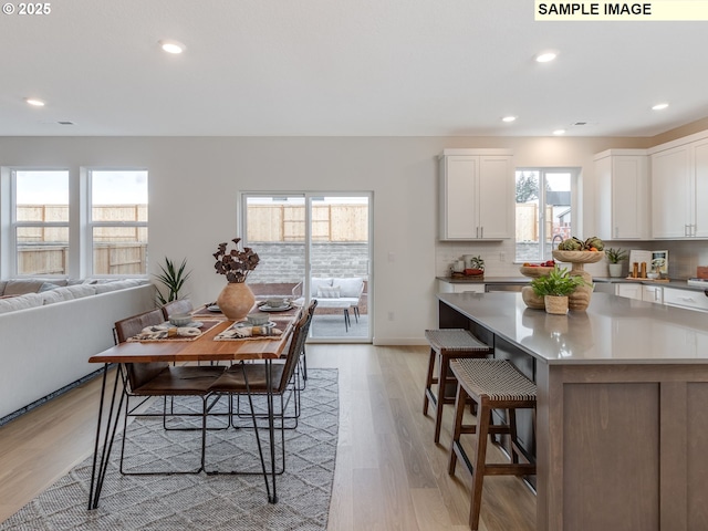 239 NW 29th Way, Battle Ground, WA 98604 - dining space with recessed lighting and light wood-style floors
