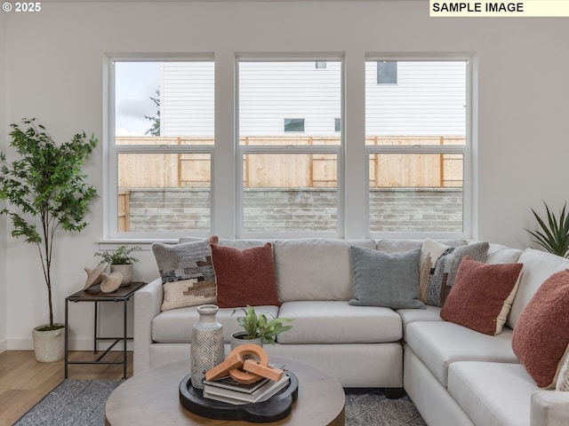 239 NW 29th Way, Battle Ground, WA 98604 - living room with baseboards and wood finished floors