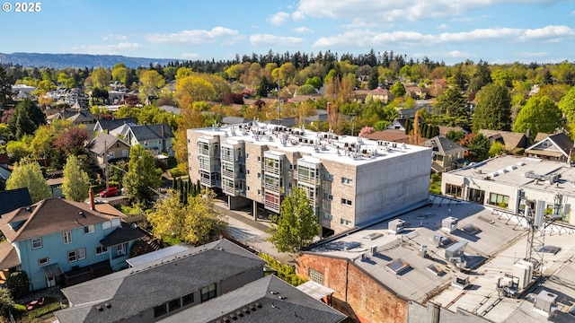 aerial view featuring a residential view
