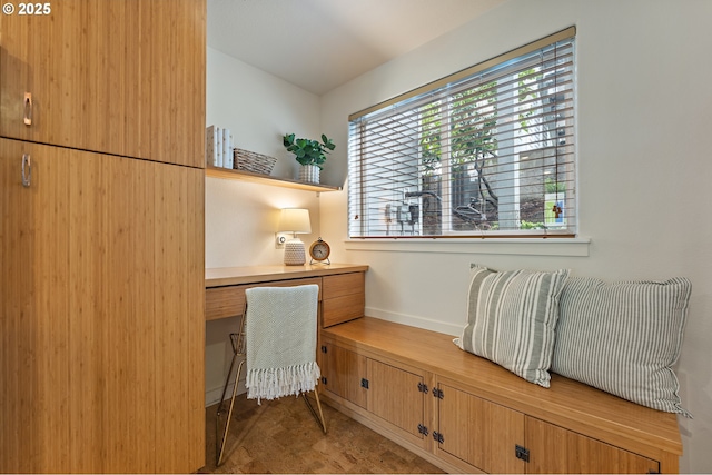 6708 N Richmond Ave, Portland, OR 97203 - office area featuring baseboards and built in study area