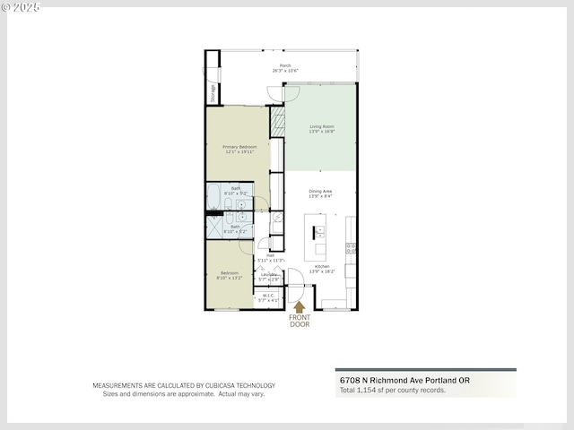 6708 N Richmond Ave, Portland, OR 97203 - plan