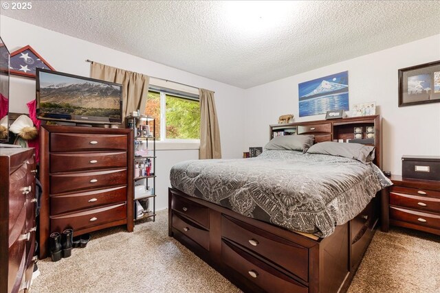 22260 E Wild Fern Ln, Brightwood, OR 97011 - bedroom featuring light colored carpet and a textured ceiling