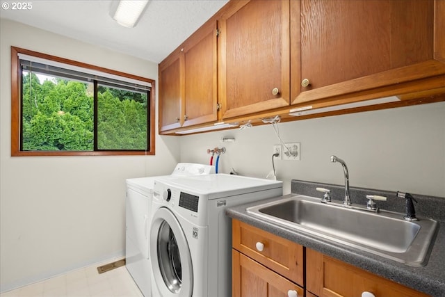 4603 SE 16th Ct, Gresham, OR 97080 - laundry area with cabinet space, independent washer and dryer, and light floors