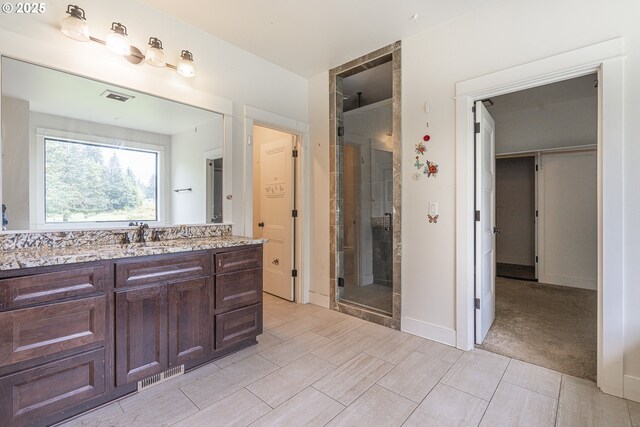 39665 SE Rude Rd, Sandy, OR 97055 - bathroom with a shower stall and vanity