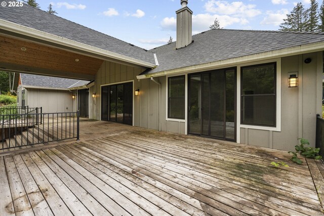 39665 SE Rude Rd, Sandy, OR 97055 - view of wooden deck