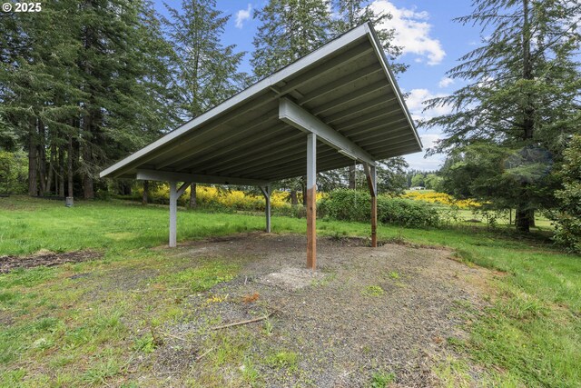 39665 SE Rude Rd, Sandy, OR 97055 - view of green lawn featuring a carport and driveway
