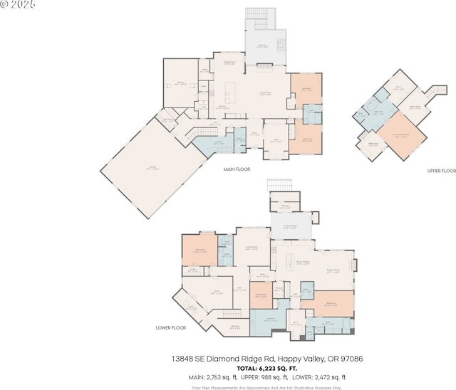13848 SE Diamond Ridge Rd, Happy Valley, OR 97086 - room layout