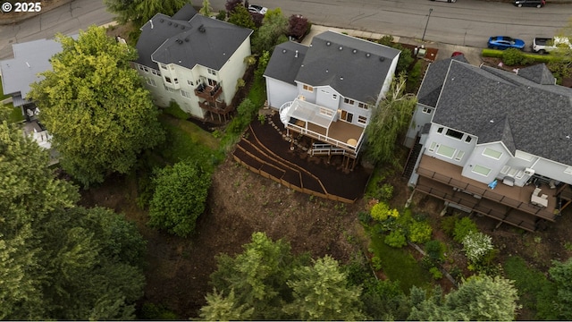aerial view of residential area